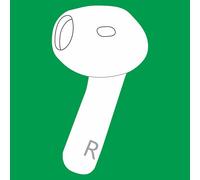 Genius One Right Earbuds Replacement A3050 A3053 A3054 for Air Pod (4th Generation), Single Right Ear Side Only, Compatible with Original Air Pods 4 A3058 Charging Case Earpad (Not for ANC Version)