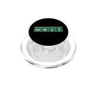 Genius Periodic Table of Elements Funny Science Design PopSockets PopGrip for MagSafe