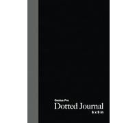 Genius Pro Bullet Dotted Journal - Black: 6 x 9 in, 7mm dot grid spacing
