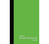 Genius Pro Bullet Dotted Journal - Lime Green: 6 x 9 in, 7mm dot grid spacing