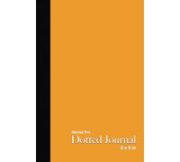 Genius Pro Bullet Dotted Journal - Orange: 6 x 9 in, 7mm dot grid spacing