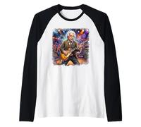 Genius Rock Guitar Player Raglan Baseball Tee