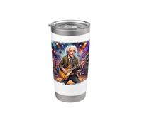 Genius Rock Guitar Player Stainless Steel Insulated Tumbler