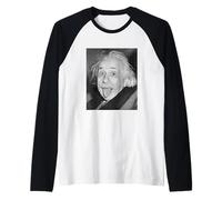 Genius Scientist Tongue Out 1951 - Retro Physics Legend Art Raglan Baseball Tee