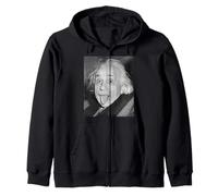 Genius Scientist Tongue Out 1951 - Retro Physics Legend Art Zip Hoodie
