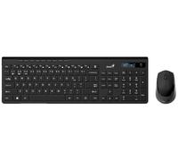 Genius SlimStar 8230 5.3 and 2.4GHz Wireless Bluetooth Keyboard and Mouse Set, 12 Multimedia Function Keys, Full UK Layout, Optical Sensor, 1200dpi, Connect up to 3