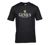 Genius Smartarse- Funny Spoof Irish Stout Parody Men's T-Shirt O-Neck Unisex Short Sleeve T-Shirt Black S