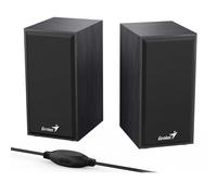 Genius SP-HF180 6W Wooden Desktop USB 2.0 Stereo Speakers Black