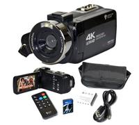 Genius Tech 4K Camera Camcorder 42MP Video Recorder Camera Support Vlogging YouTube TikTok Digital Camcorder with 3" LCD Screen 18X Digital Zoom for Adults
