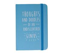 Genius Thoughts and Doodles A6 Hardback Ruled Pocket Notebook