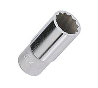 Genius Tools 1/2" Dr. 17mm Deep Hand Socket (12-Point) - 437817