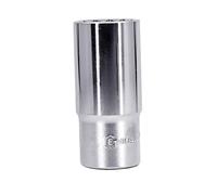 Genius Tools 1/2" Dr. 9mm Deep Hand Socket (12-Point) - 437809