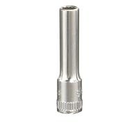 Genius Tools 1/4" Dr. 10mm Deep Hand Socket (12-Point) - 235210