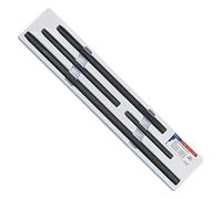 Genius Tools 4 Piece Oval Bearing Punch Set - PC-BP4, Black