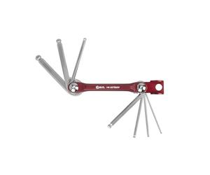 GENIUS TOOLS 7 Piece Metric Folding Wobble Hex Key Wrench Set - HK-007BMW