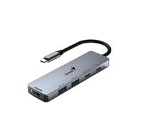 Genius Usb Type-C 5-In-1 Hub Docking Station With Usb-C 100W Power Delivery Usb-