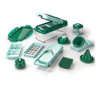 Genius vegetable and fruit slicer made of plastic, Plastic, mint green, 28.5 x 2