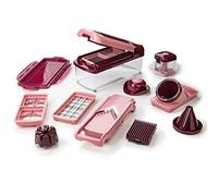 Genius Vegetable and Fruit Slicer, Plastic, Ruby Red, 28.5 x 21 x 16.3 cm