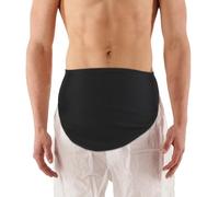 Genixart Ostomy Bag Cover - Soft Breathable Stoma Bag Cover, Comfortable Elastic Stoma Pouch Protector & Ostomy Wrap Support Belt, Colostomy Ileostomy Urostomy Pouch for Men & Women (Black, Small)