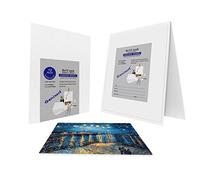 Genixart White Blank Canvas Panels, 24x30cm / 9"x12" Inch 12 Pack, Primed Professional Artist Canvases Boards for Acrylics & Oils Painting