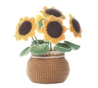 GENIXFIT Sunflower Crochet Kit for Beginners & Adults - Includes Crochet Accessories + Step Guide, DIY Craft Experience
