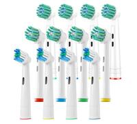 GENKENT 12 Pack Replacement Toothbrush Head Compatible with Oral B Pro1000 and More (Pro3000 Pro5000 Pro7000)