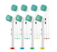 GENKENT 8 Pack Replacement Toothbrush Heads Compatible with Oral B Braun Pro 1000/500/1500/3000/5000/6000 Cross Action Head
