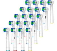 genkent Replacement Toothbrush Heads Compatible with Oral B Braun, 20 Pcs Professional Electric Brush Heads for Oral B Replacement Heads Refill Pro 500/1000/1500/3000/3757/5000/7000/7500/8000