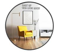 genkigold 2pcs Set Mirror Decal Vinyl, Car Mirror Decal, Mirror Sticker, Positive Affirmation Decal, Affirmation Stickers for Mirror, for Kids Teens, Bathroom Decal, Affirmation Stickers 6.4 * 22cm