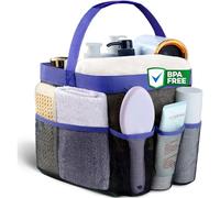 Genkigold XL Mesh Shower Caddy: Portable & Convenient with 8 Pockets- Upgrade your Dorm Room Essentials with this Hanging Shower Caddy Basket- Quick Dry Tote Bag- Large Capacity- Suitable for Bathroom