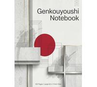Genkouyoushi Notebook: Modern Japanese Writing Practice Book with Concrete Minimalist Design | Large Practice Paper Notebook for Kids & Adults | 120 Pages | Large 8.5 x 11 inch Size