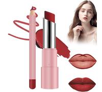 Genli Lifter Glaze Oil Balm, Nude Brown Matte Lip Liner & Lipstick Combo Set, Joyeloo Lip Balm, Genli Pink Drip, Lip Balm with 24hrs of Smooth (04#)