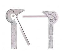 GENMACH 6 in 1 Multi Purpose Protractor Square Rule Centre Finder Divider Drill Point Gauge - New
