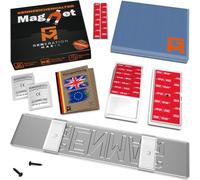 GENMAG® 1x Magnetic Number Plate Holder [Extra Strong & Universal] Frameless License Plate Holder for Cars | Magnetic Number Plate Kit | Invisible Car Registration Plate Frames | Removable