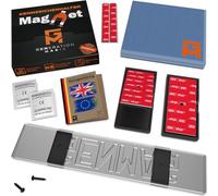 GENMAG® 1x Magnetic Number Plate Holder [Extra Strong & Universal] Frameless License Plate Holder for Cars | Magnetic Number Plate Kit | Invisible Car Registration Plate Frames | Removable