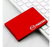 genmaimeifumu 1 Pcs Car Card Holder for Mazda 3 II Hatchback(BL) 2011-2013, Slim Wallet Effect Credit Card Case Premium Business Organiser Durable Travel Accessories,Red