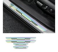 genmaimeifumu 4 Pcs Car Door Sill Protector Strips Set for Ford Ranger 2 (2022-2024), Protector Edge Guards for Door Steps Threshold Protective Film Kick Plate Cover Sticker,White