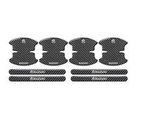 genmaimeifumu 8Pcs Car Door Handle Protectors Sticker for Suzuki Liana A6, Car Door Guard Film Carbon Fiber Scratch Protection Cover Side Anti-Collision Decals