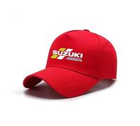 genmaimeifumu Baseball Caps Comfortable Snapback for Men for Suzuki SX4 S-Cross 2022 2023 2024, Outdoor Full Cotton Men's Hats & Caps Adjustment Hats One Size,Red