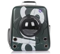 GENMARKS Pet Shell Large Backpack -Large Dogs & Cats Carrying Bag for Cycling, Hiking, Camping & Outdoor Walking - Comfortable Puppy Backpack - Suitable for Medium Pets (Green)