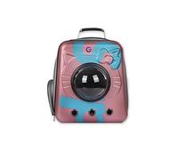 GENMARKS Pet Shell Large Backpack - Large Dogs & Cats Carrying Bag for Cycling, Hiking, Camping & Outdoor Walking - Comfortable Puppy Backpack - Suitable for Medium Pets (Pink)