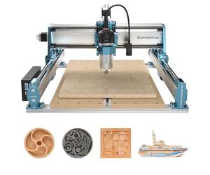 Genmitsu CNC Machine 4040-PRO MAX with 710W Trimmer CNC Router & Linear Rail Driven, 3 Axis Engraving Machine for Wood Metal Acrylic Cutting Milling
