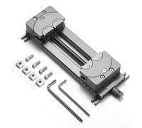 Genmitsu Fractal Vise with 100° Adjustable Jaw for Irregular Shape, 120mm Clamping Range, Dual Fixation Design for Genmitsu & Other Brand CNC Machines