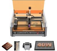 Genmitsu L8 Laser Engraver, 40W Power Output Laser Cutter Built-in Acrylic Enclosure with Vent, 40,000mm/min All-in-one Laser Engraving Machine Air Assist Pump, Honeycomb, Camera, Laser Safety Class 1