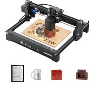 Genmitsu Laser Engraver Machine Kortek 2.5W, 200x150mm, Portable Engraving Machine for DIY Wood, Leather, Paper, Leaves, Fiber, Safety Class 1