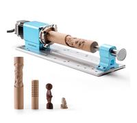 Genmitsu Rotary Module Kit for Prover XL 4030 V2 CNC Router Machine with NEMA23 Planetary Geared Stepper Motor, 4 Jaw Chuck, 10:1 Speed Reducer, Clamped Range 15-275mm