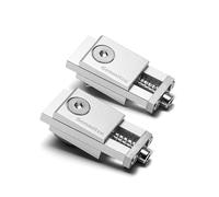 Genmitsu Upgrade Aluminum Mini Vise Clamp 2PCs, High-Precision CNC Router Clamp for Woodworking & Metalworking Milling Project, Size 56 x 22 x 21mm, Low Profile