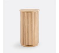 Genna Oak Veneer Bar Cabinet with 1 Fluted Door Oak