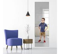 GENNICCI Full Length Wall Mirror Tiles, 8"x 8" x 4 Pcs Acrylic Mirror Wall-Mounted, Shatterproof Non Glass Safety Mirrors Great for Baby Kids Playroom