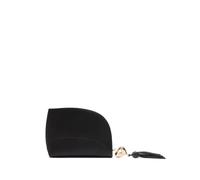 Genny mini heart-shaped tassel clutch bag - Black One Size